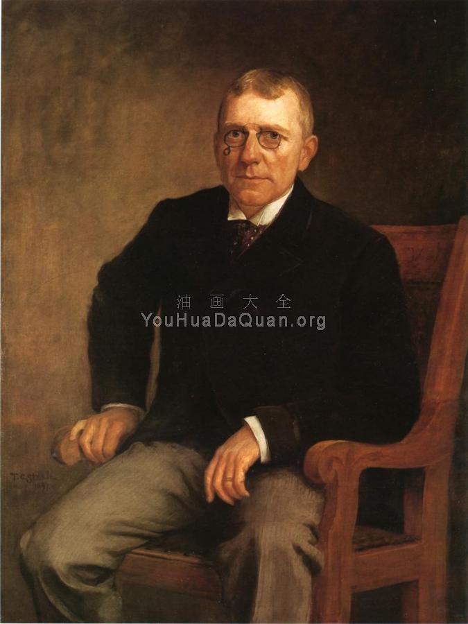 Portrait of James Whitcomb Riley - 西奥多·克莱门特·斯蒂尔